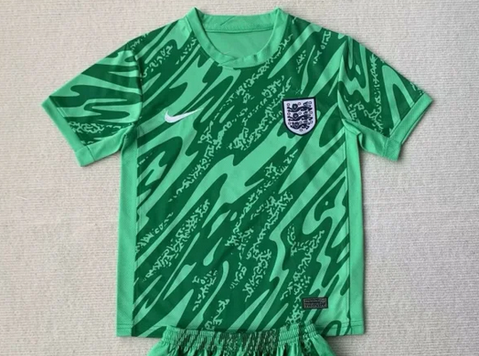 AAA Quality England 2024 Euro GK Green Soccer Jersey